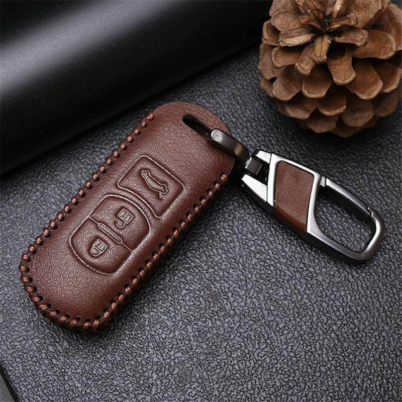 2019 New Leather Car Key Fob Case Cover For Mazda 2 3 5 6 Cx5 Cx-5 Cx7 Cx-7 Rx8 Mx5 Cx-3 Remote 3 Button Key Chain Case