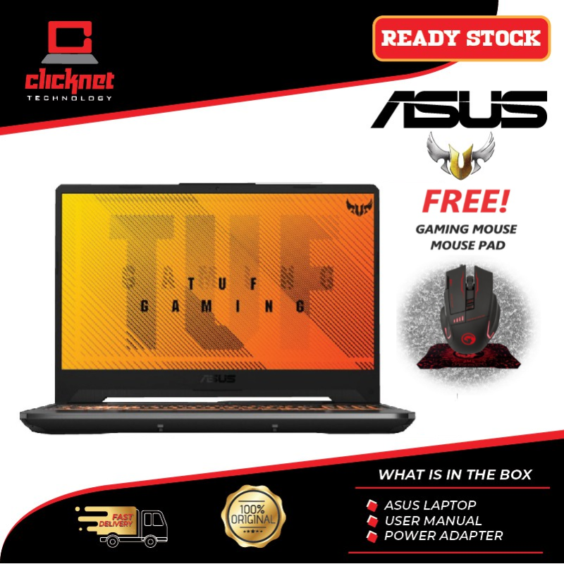 Asus TUF FX506L-IHN146T 15.6″ FHD IPS 144HZ Gaming Laptop Black (i5-10300H 8GB 512GB SSD GTX 1650Ti 4GB) Malaysia