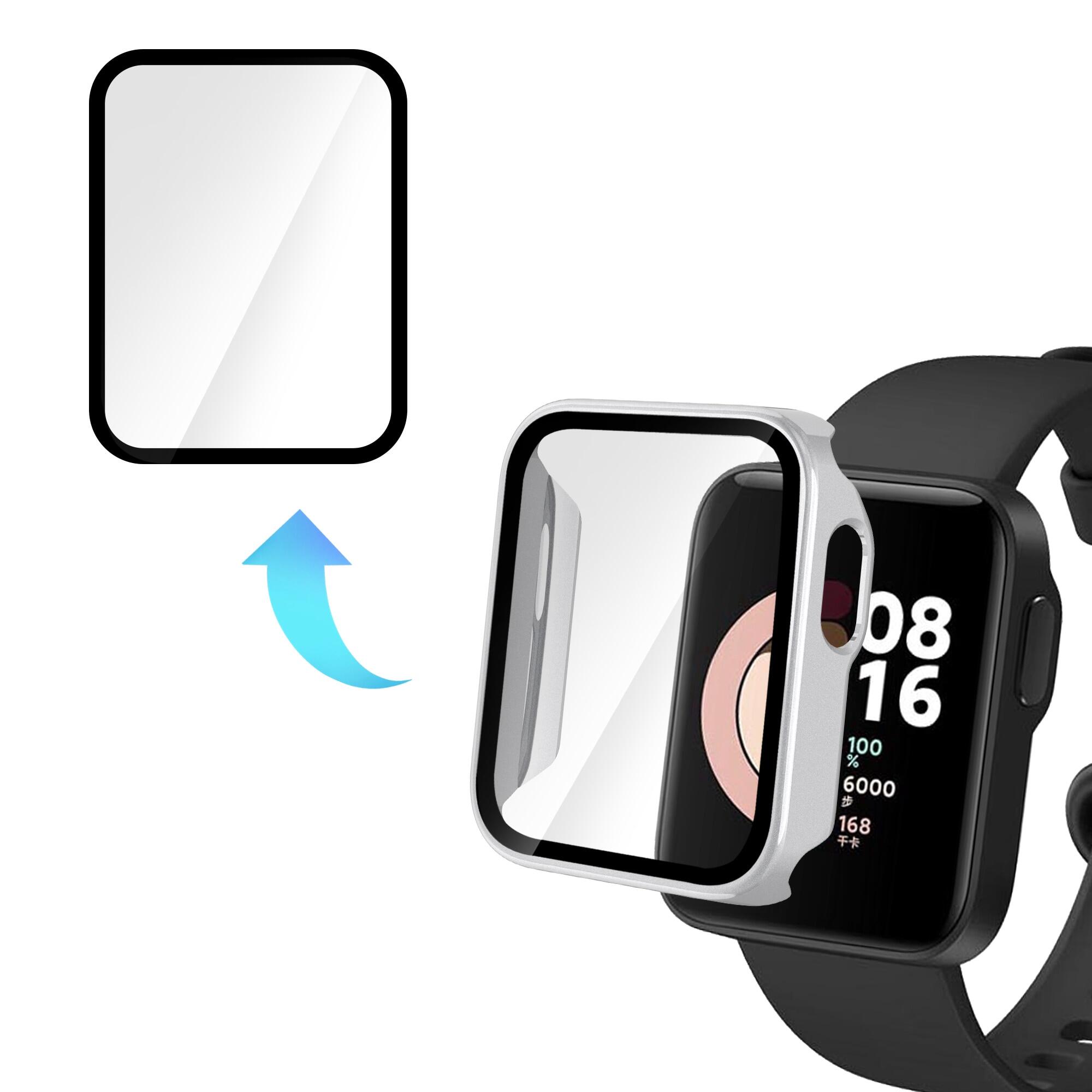 Hard Full Edge Glass Screen Protector Case Shell Frame For Xiaomi Mi Watch Lite/Redmi Smart Watch Protective Bumper Cover