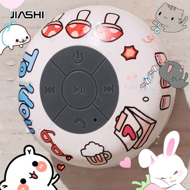 JIASHI Cute wireless bluetooth speaker mini portable subwoofer home desktop bathroom artifact waterproof small audio universal