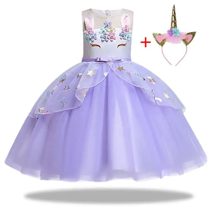 unicorn gown for 7th birthday