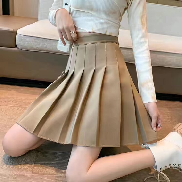 Women Korean Mini Skirt Short Pleated Skirts A-Line High Waist Ladies Tennis Skirt College Student Style Summer #F903