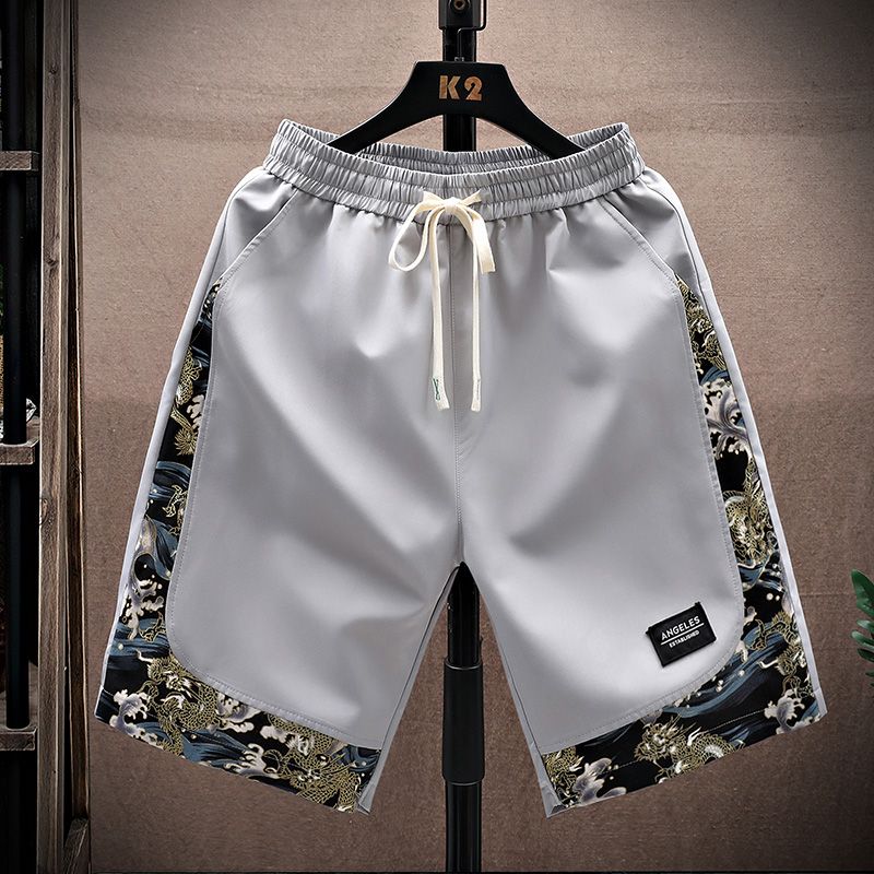 Naimo Shorts Men's Summer Thin Five-point Pants, National Trendy Loose Slacks, Middle Pants, Ethnic Style 5-point Pants