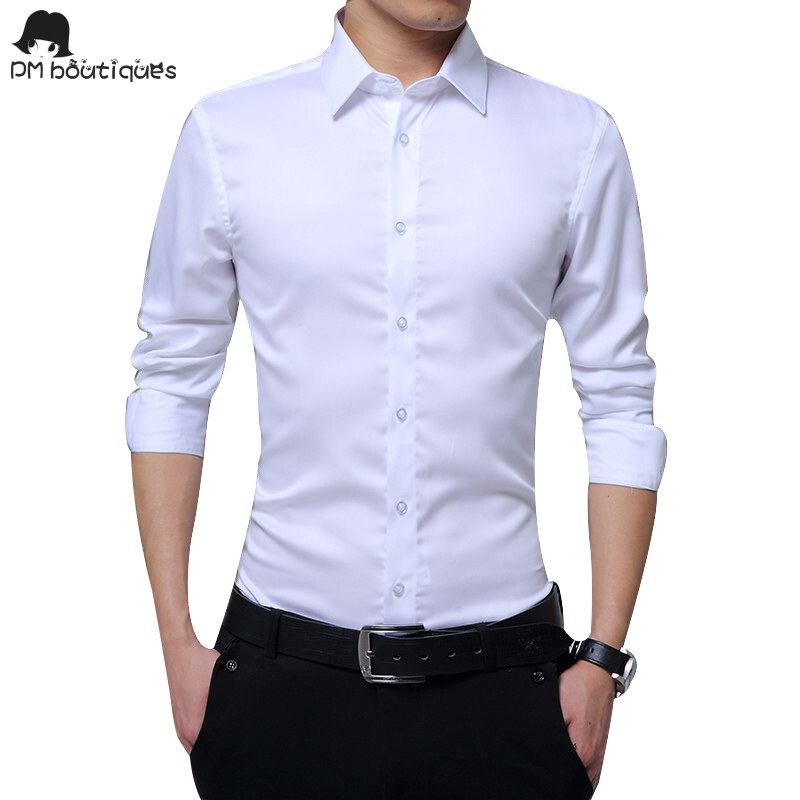 White Long Sleeve Shirt Men - Best 