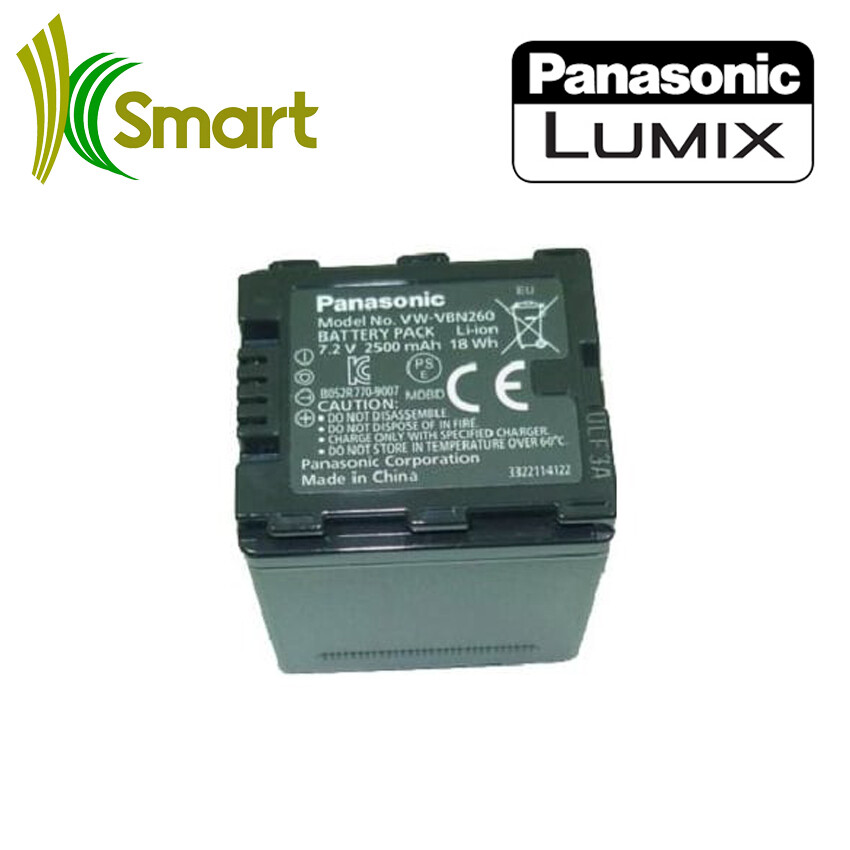 Panasonic VW-VBN260 vbn260 Lithium-Ion Battery Pack 2500mAh) 100%  Panasonic Original Battery