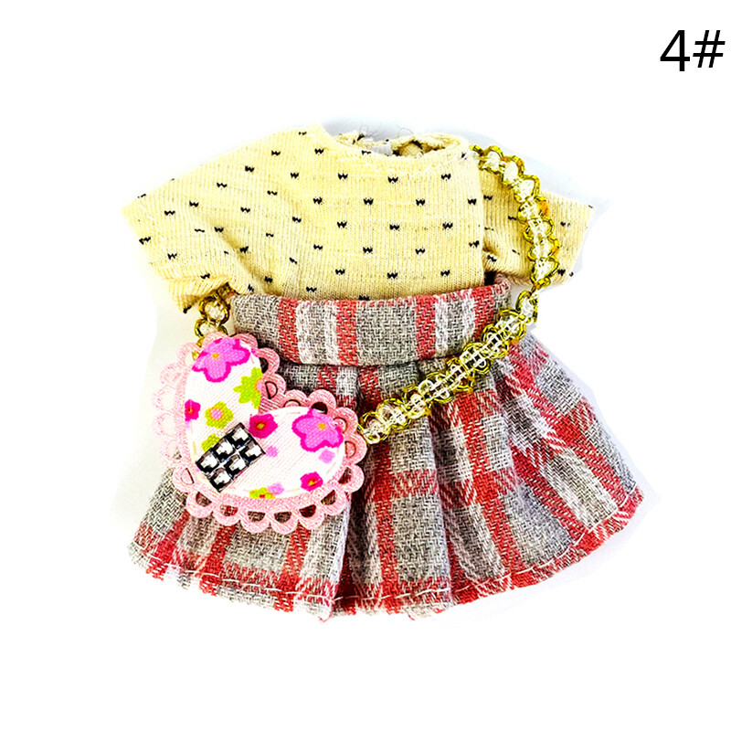 Foo 1:12 trang phục quần áo búp bê bộ váy búp bê nhà búp bê, váy búp bê nhiều màu 6 inch