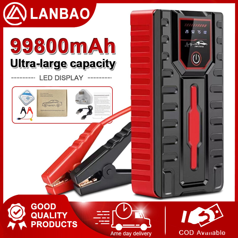 99800mAh Car Jumper Power Bank High Power Powerbank Jumper Kereta Power ...