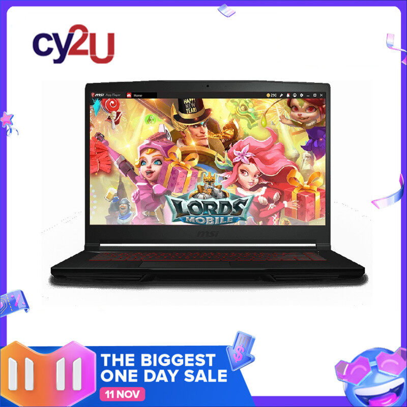 MSI THIN GF63 9SCXR-603 15.6 FHD IPS Gaming Laptop - Black (Intel Core i7-9750H, 8GB RAM, 512GB SSD, NVD GTX1650 4GB Max-Q, Win10) + MSI Backpack Malaysia