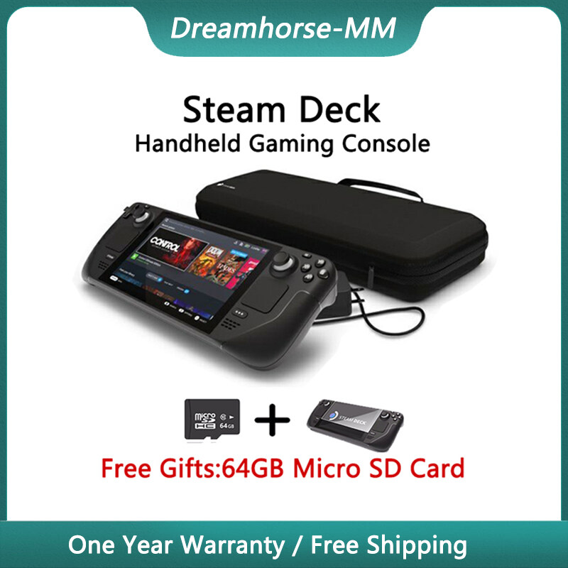 Steam Deck 64GB ドック新品 SDカード512GB付き - テレビゲーム