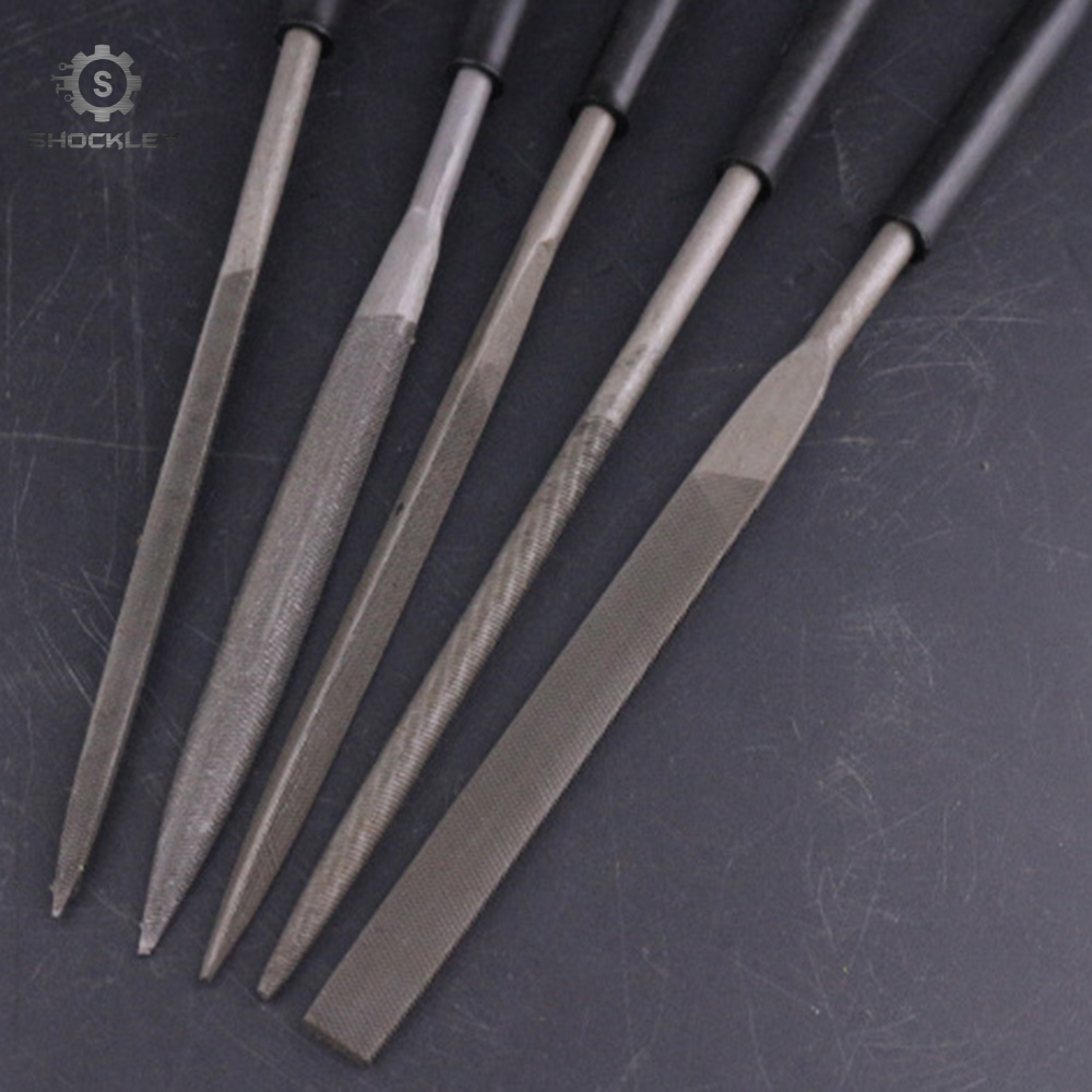 Shockley Bộ 10 Cái/5 Cái Dũa Kim Loại Kim Cương Mini Dũa Kim Tròn Siêu Nhỏ Bộ Dũa Phẳng Hình Vuông Tam Giác Dụng Cụ Dũa Tinh Xảo Trang Sức Đá Gỗ Thủy Tinh Cho Thợ Kim Hoàn Thủ Công Sở Thích 3X140Mm