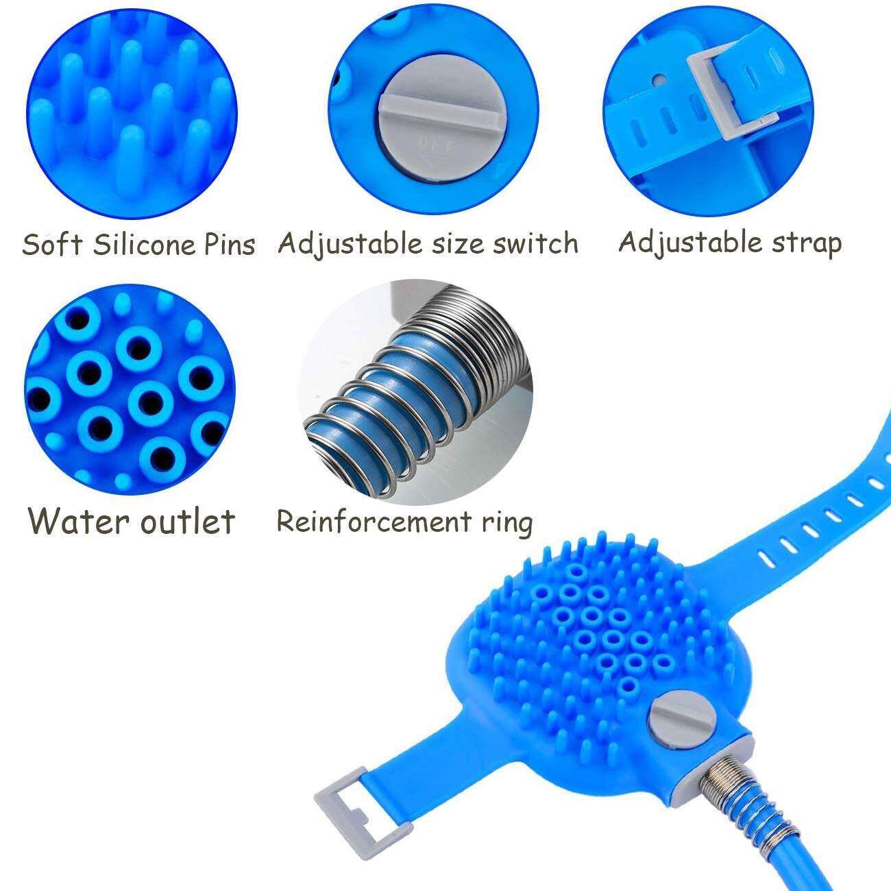 Hateli Pet Đa-Chức Năng tắm cho thú cưng dụng cụ tắm Làm Sạch Rửa Tắm Vòi Phun Mèo Phụ kiện cho thú cưng