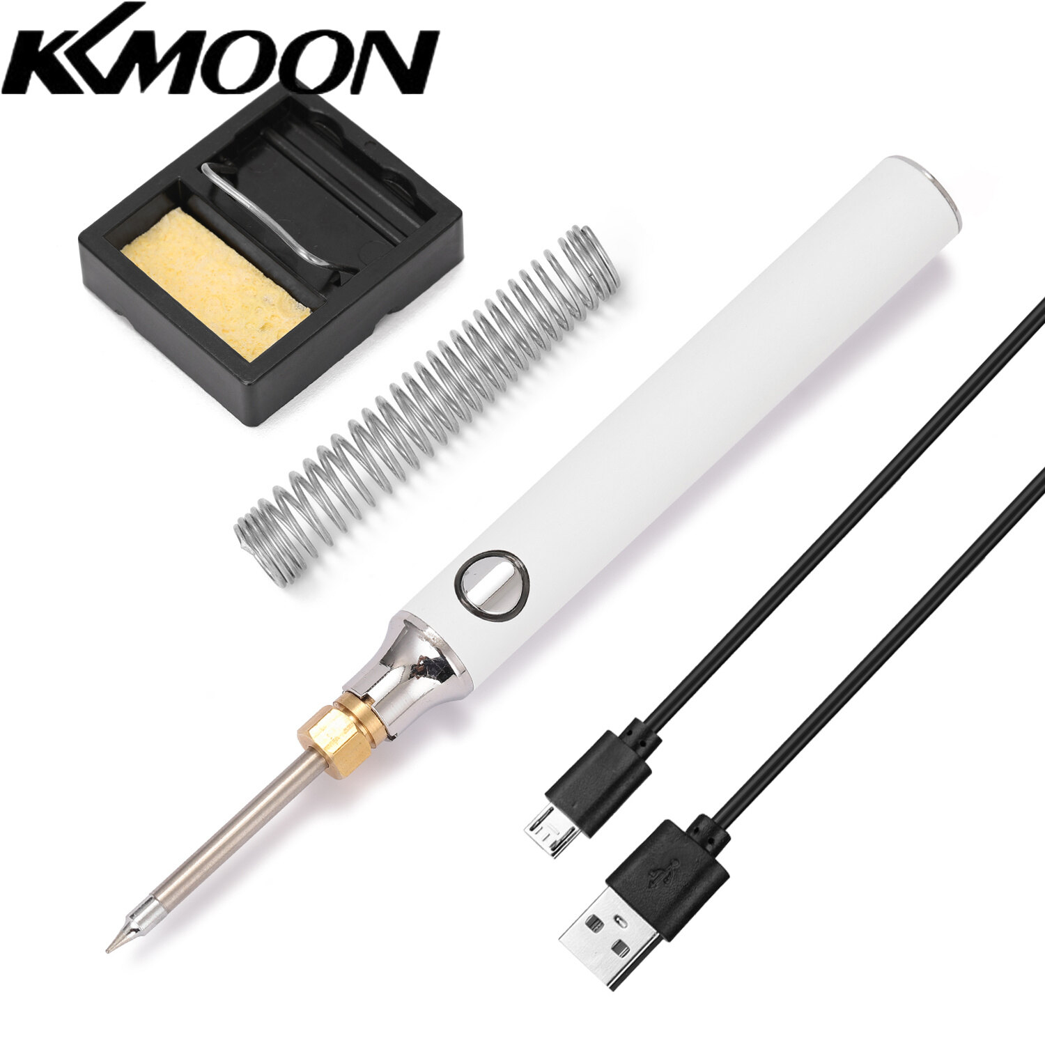 HANDSKIT USB Charging Soldering Iron 5V 8W Adjustable Temperature Electric Soldering Iron Kit with Soldering Stand Soldering Wire
