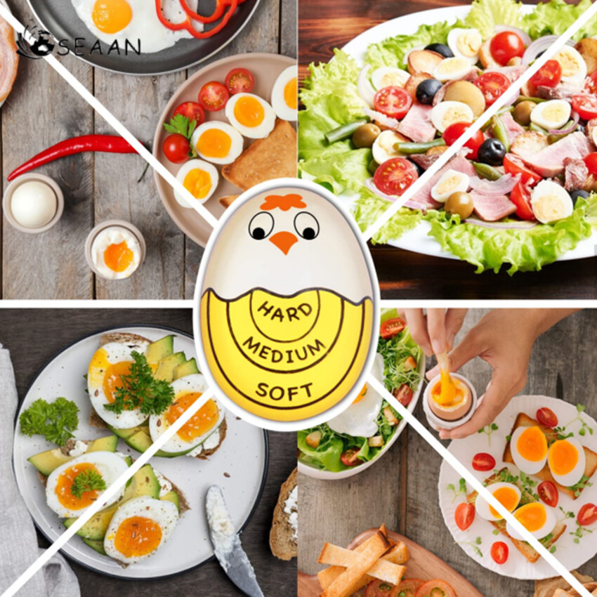 Egg Timer Color-Changing For Boiling Eggs Soft Hard Boiled Egg Perfectly Every Time No BPA Safe Easy-To-Read And Fun No More Guesswork