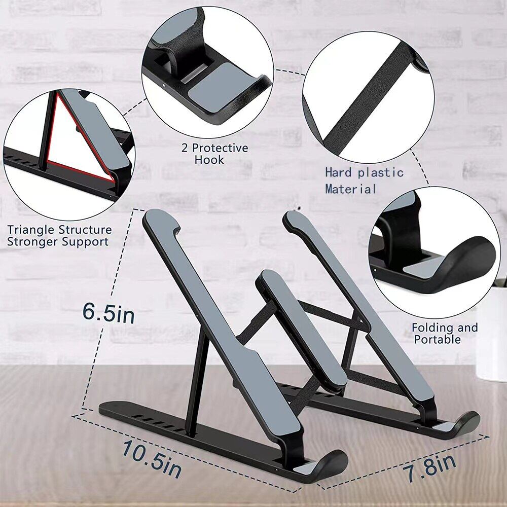 [HOT Y&] Foldable Laptop Stand Portable Notebook Support Base Holder Adjustable Riser Cooling Bracket for Laptop & Tablet Accessories