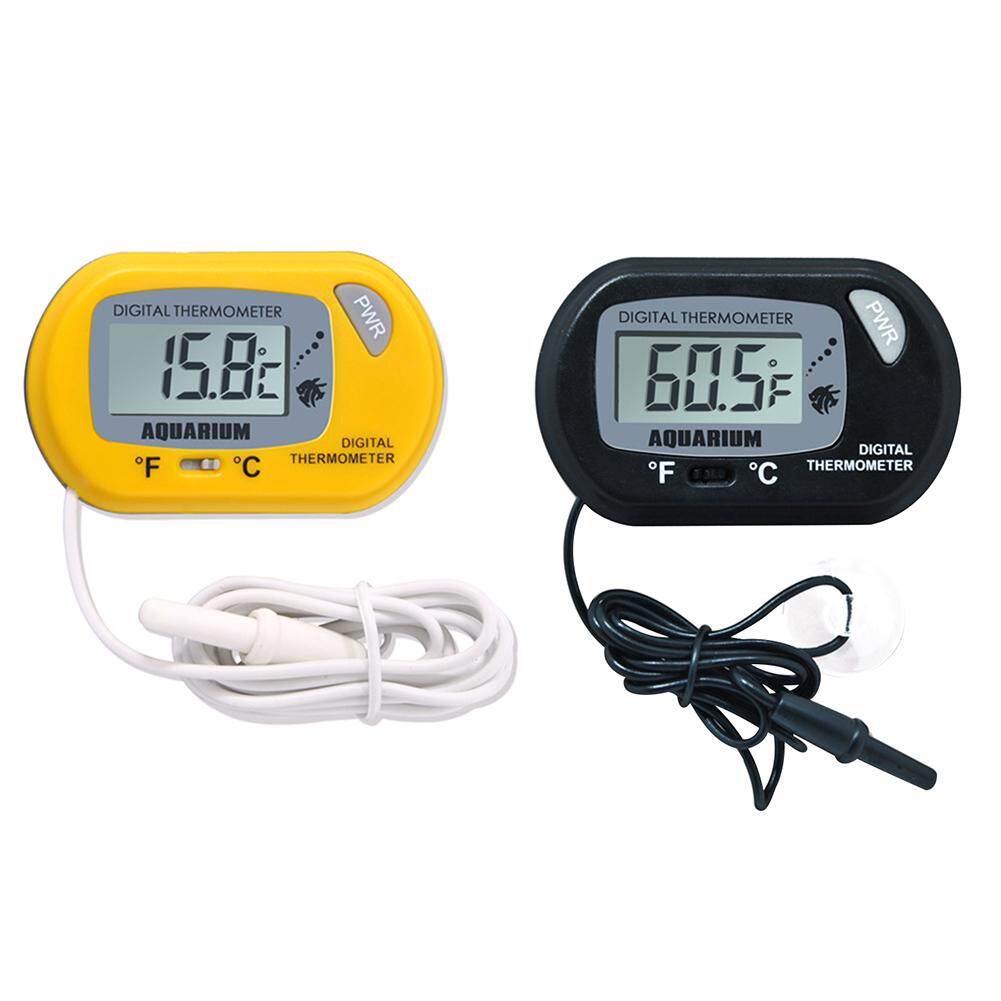 Nhiệt Kế Hồ Cá Cảm Biến Màn Hình LCD Kỹ Thuật Số Đồng Hồ Đo Nhiệt Độ Bể Cá Có Dây Đo Nhiệt Độ Điện Tử