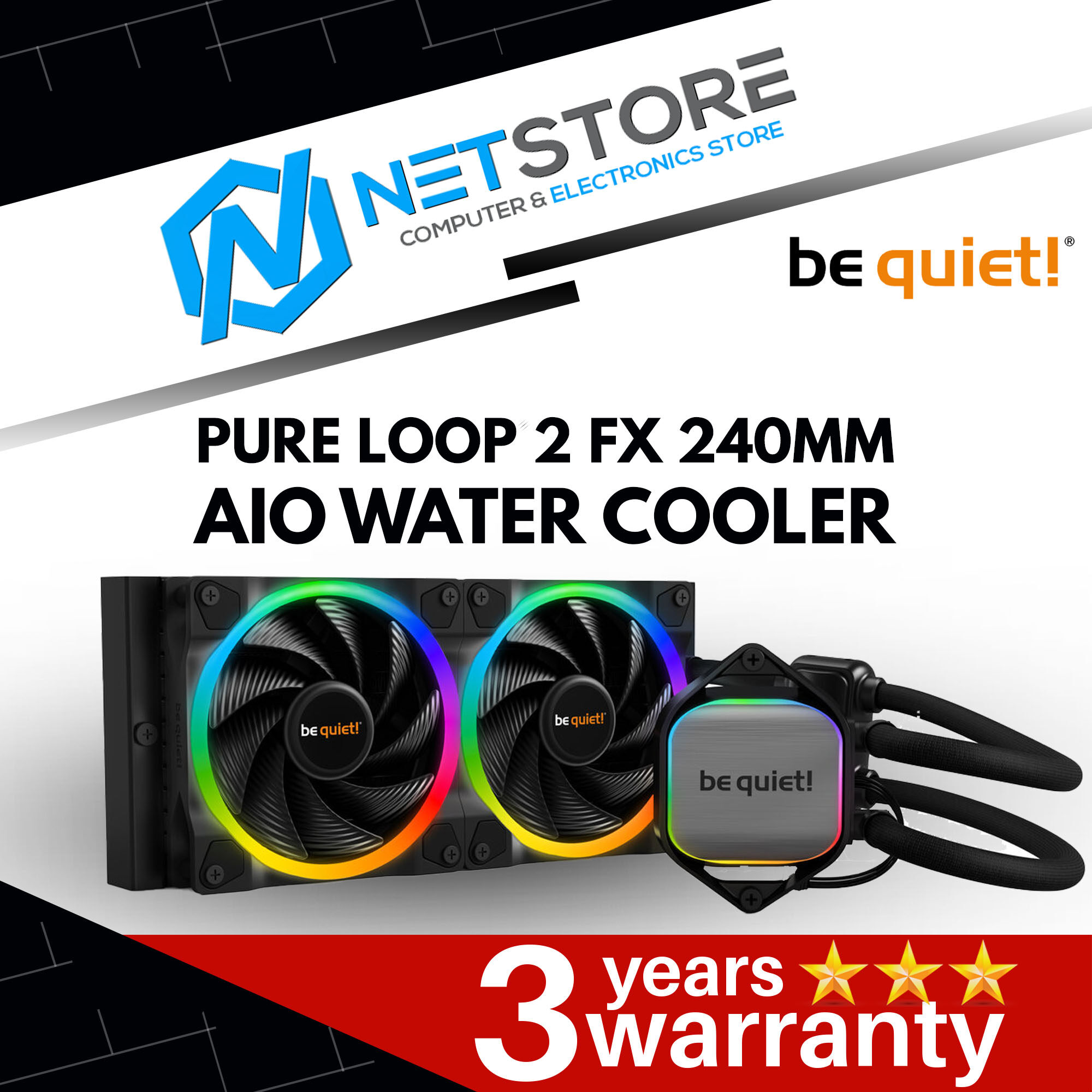 BE QUIET! PURE LOOP 2 FX 240MM AIO WATER COOLER BW013 Lazada