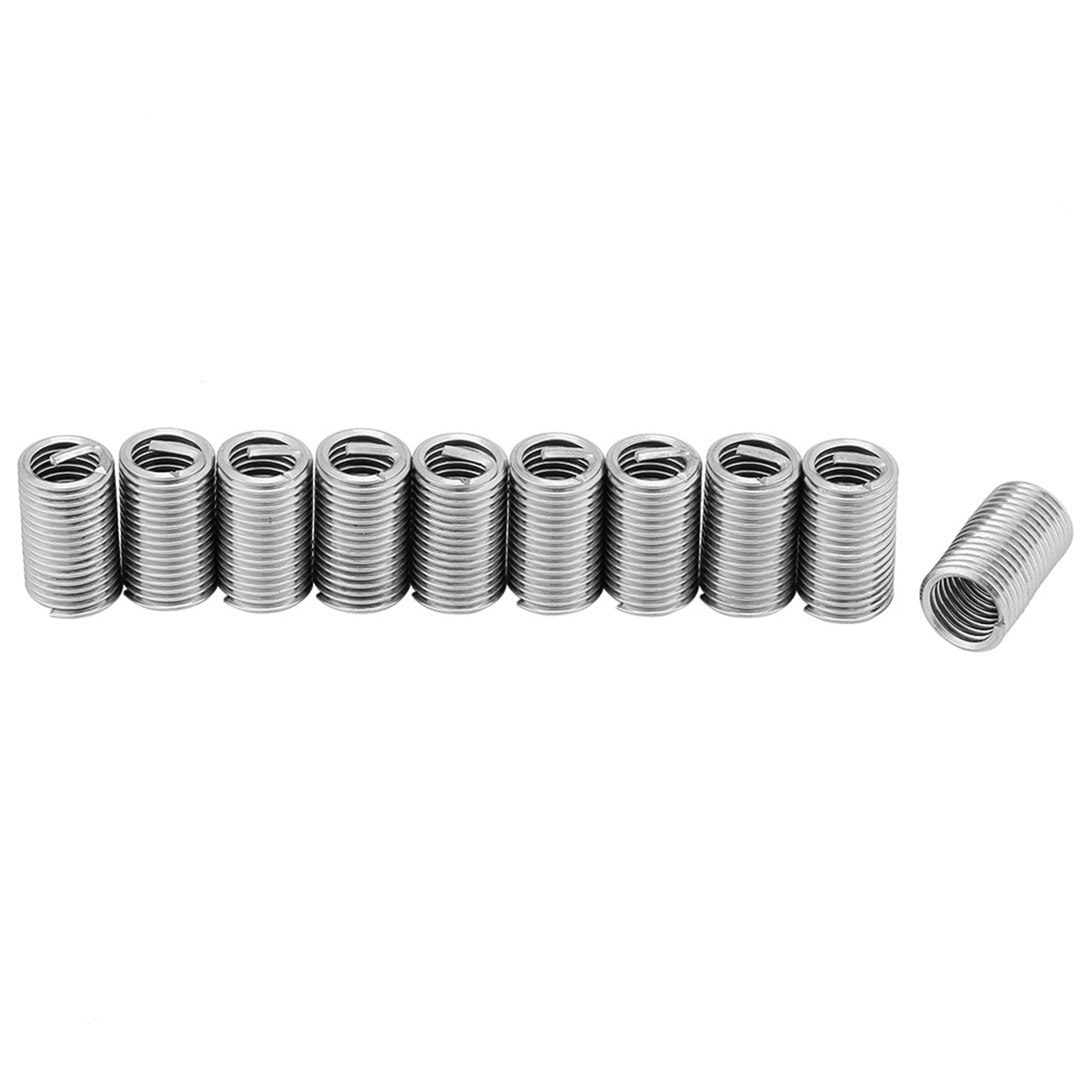10Pcs Wire Thread Inserts 304 Stainless Steel Helicoil Wire Thread Repair Insert Thread Repair Kit Wire Insert Thread with Box M8x1.25x3D