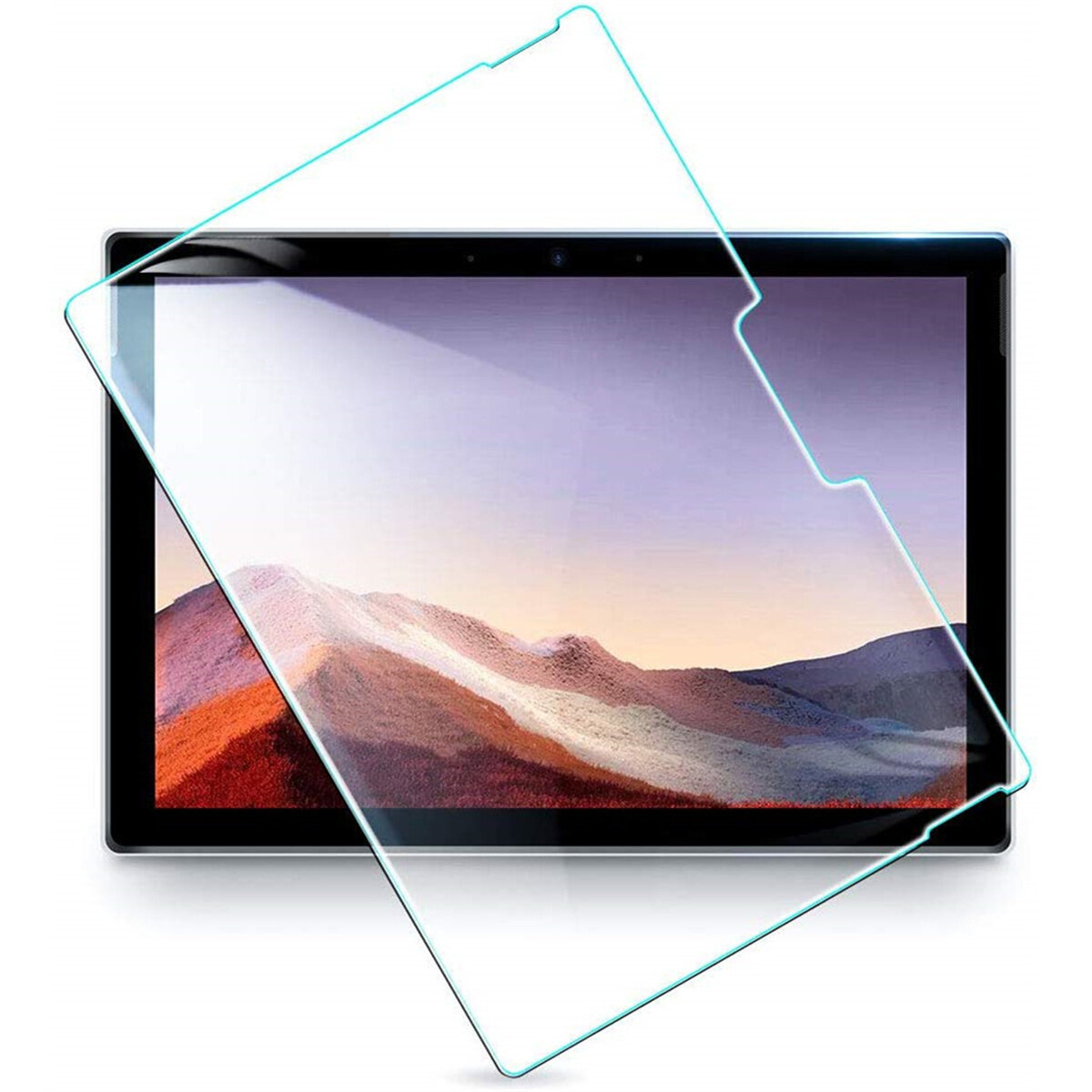 [2 Piece] FULL GLUE for Surface Book 2 3 Go Laptop Laptop2 Laptop3 Pro X 2 3 4 5 6 7 8 Screen Protector Tempered Glass 9H HD Film, 99.9% Light Transmission, Anti-Scratch/Burst, Bubble Free, Easy Install, Perfect Touch