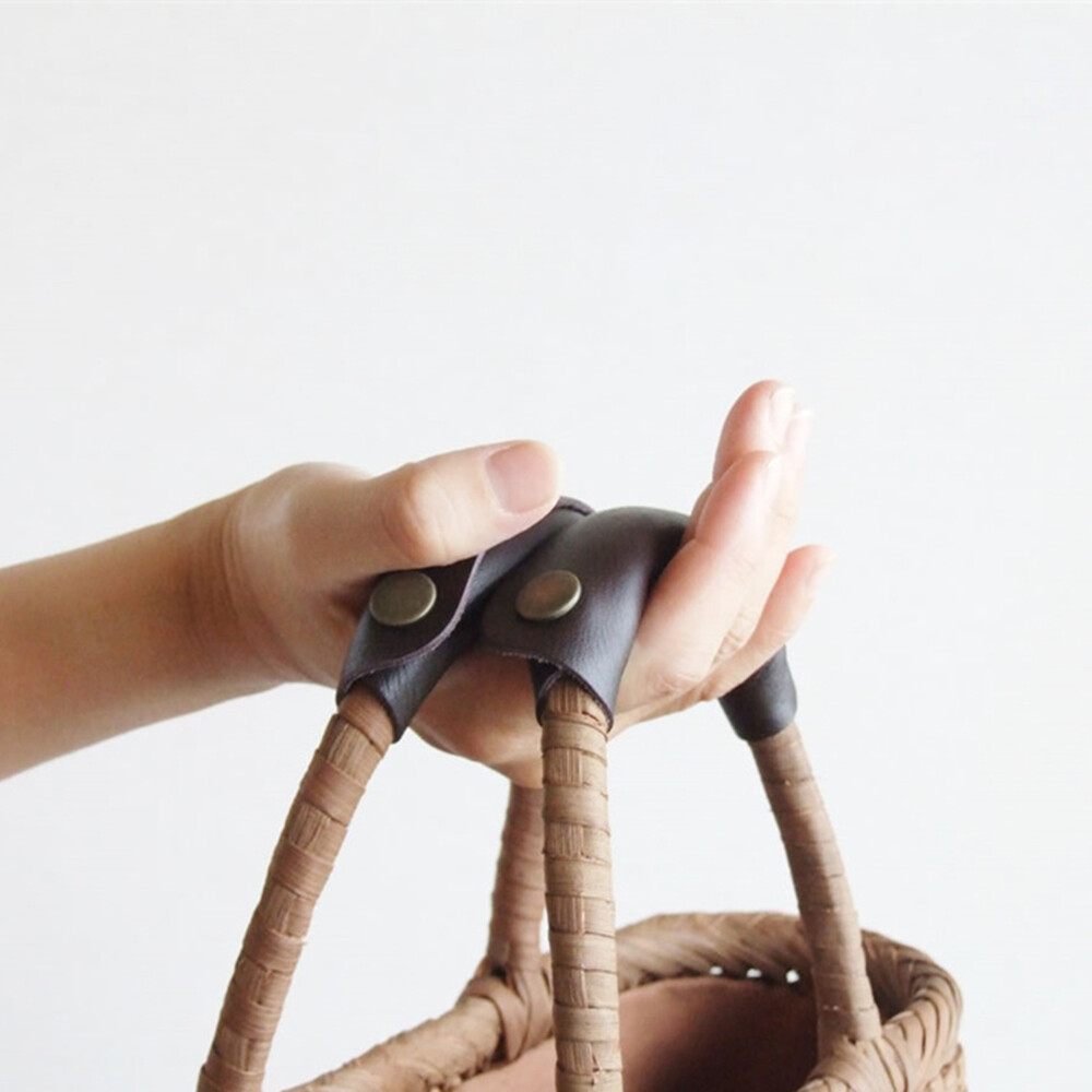 Suitcase Grip Protective Cover Luggage Bag Handle Wrap Leather Anti-Stroke Stroller Shoulder Strap Pad Luggage Bag Grip Leather Grip