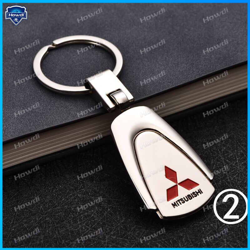 【Bộ Móc Khóa】móc Khóa Kim Loại Sáng Tạo Có Logo Cho Mitsubishi