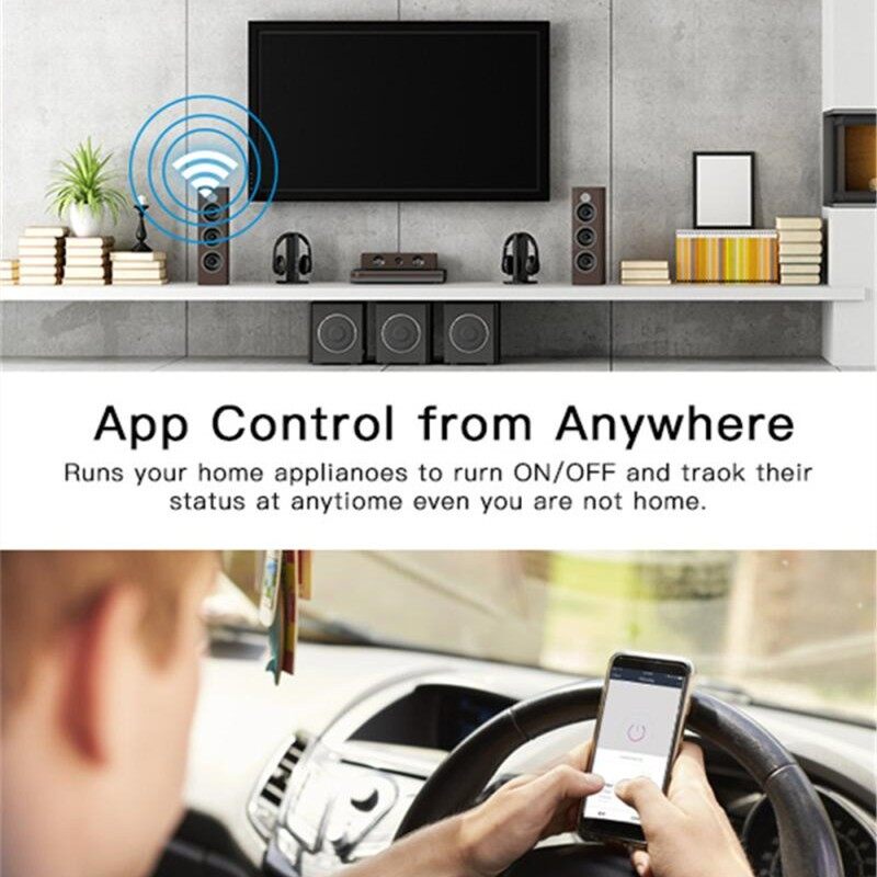 Dueplay Công Tắc Thông Minh Tuya APP Bộ Ngắt WiFi Mô-đun Rơ Le Hẹn Giờ Gắn Tường Điều Khiển Từ Xa Goo Gle Home Amazon Alexa