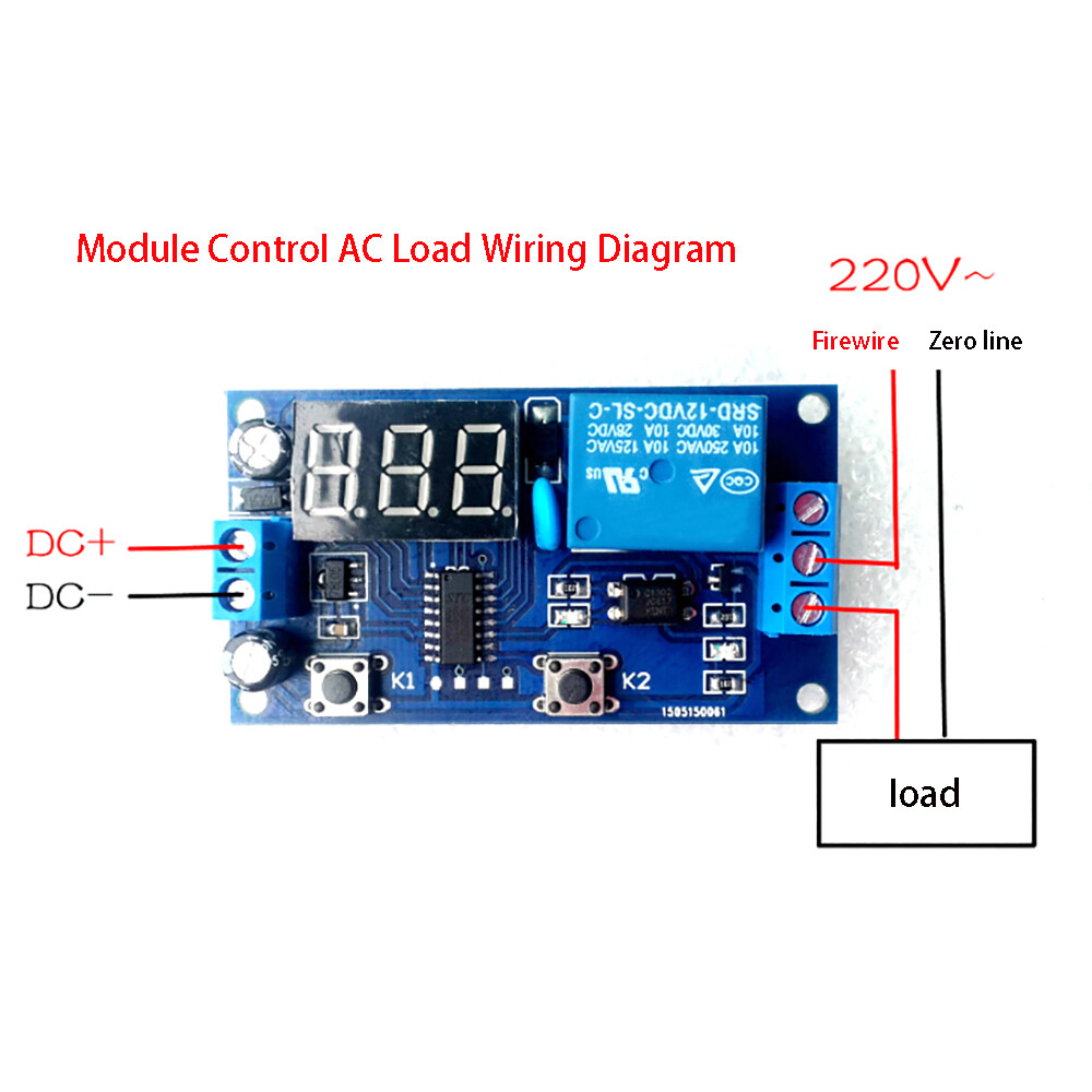 1 cái DC 12V vô hạn chu kỳ chậm trễ thời gian Rơle hẹn giờ on/off chuyển đổi mô-đun vòng lặp với màn hình LED