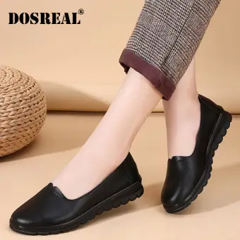 womens leather flats on sale