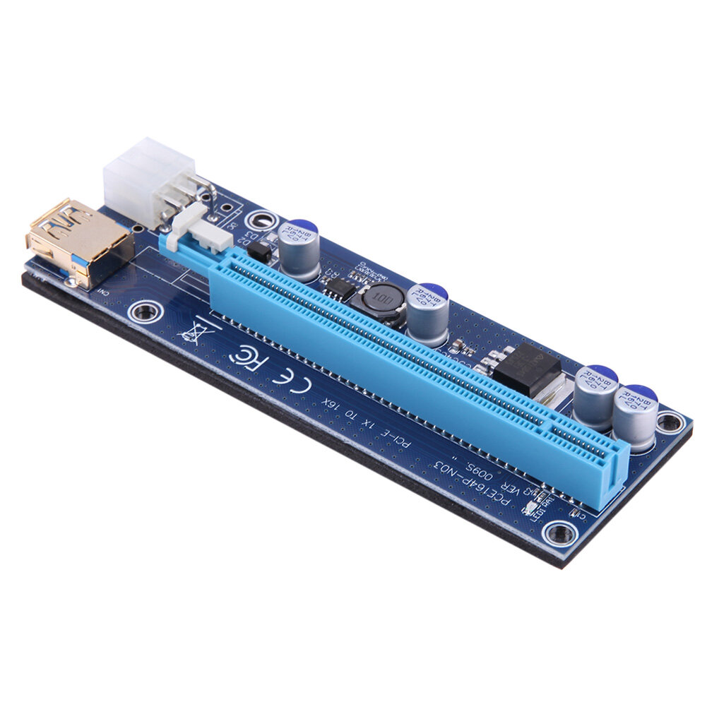 60Cm PCI-E Riser1 X 16X PCI-E USB3.0 009S Adapter Thẻ Cáp Cho Thợ Mỏ BTC