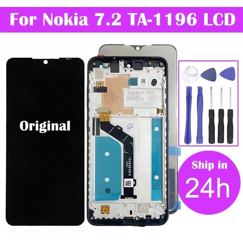 Lcd for nokia 7.2 lcd display ta-1196 lcd touch screen digitizer assembly replacement parts phone for nokia 7.2 lcd screens