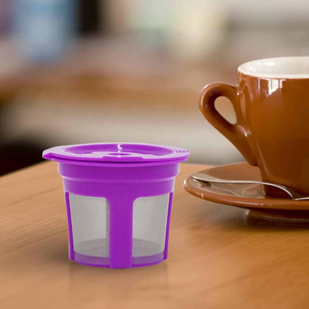 3/6PCS Coffee Pod Filled Capsule Cup Stainless Micro Mesh Reusable Cup Strainer for Keurig 2.0 1.0 Mini Plus