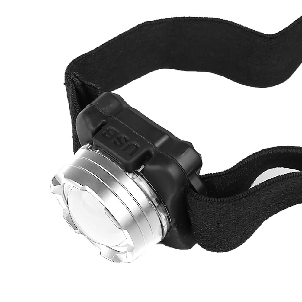 VIRWIR LED Small Mini Headlight Red and White Light Work Light 3 Lighting Modes Rechargeable Outdoor Lighting Strong Light Small Headlight 100000LM