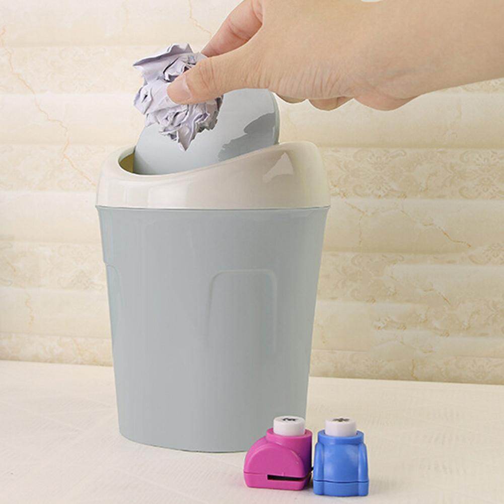 Thùng Rác Nhỏ Để Bàn Có Nắp, Thùng Rác Nhỏ Để Bàn Trong Nhà, Phòng Khách, Đầu Bàn Lật, Nắp Lật Nhỏ, Dùng Cho Gia Đình, Phòng Khách, Máy Tính Để Bàn, Cạnh Giường, Thùng Rác Bằng Nhựa