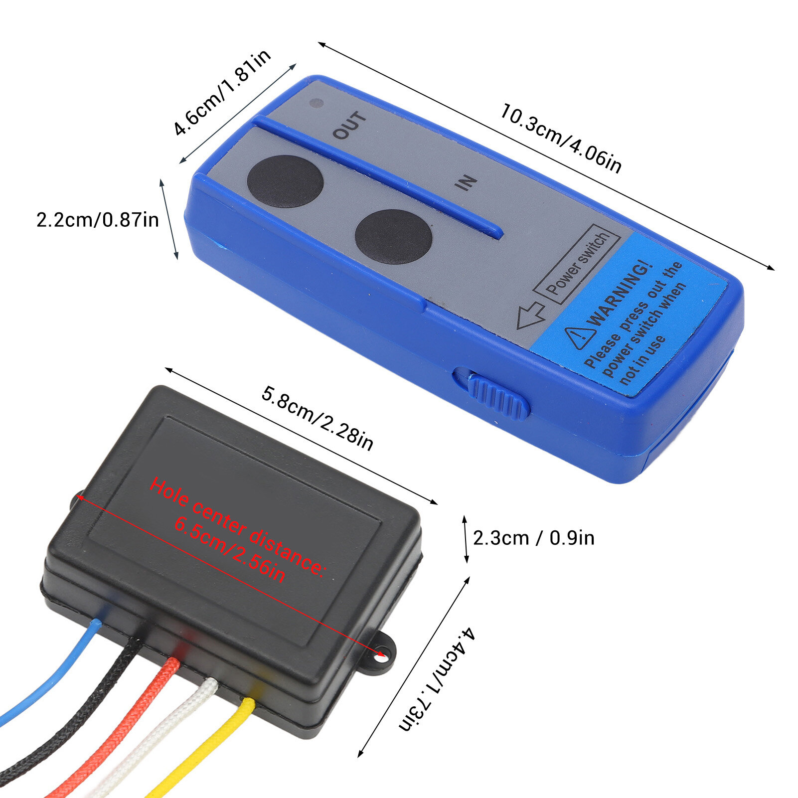 Tời không dây điều khiển từ xa, tời điện điều khiển 75 feet khoảng cách tiết kiệm năng lượng cho xe Xe Tải xe ATV SUV
