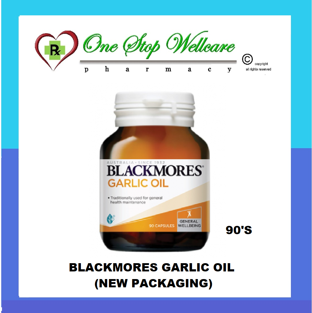 BLACKMORES GARLIC OIL (OLD / NEW) 90'S (EXP02/2025) Lazada