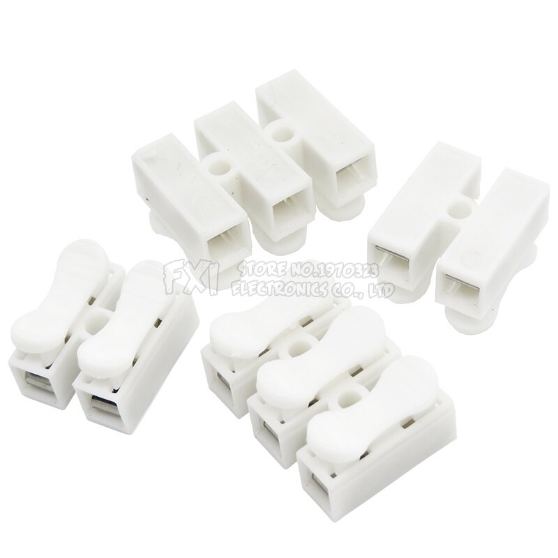 10PCS/LOT CH3 CH2 Electrical Cable Connectors Quick Splice Lock Wire Terminals Set press type terminal block wire connector integrated circuit