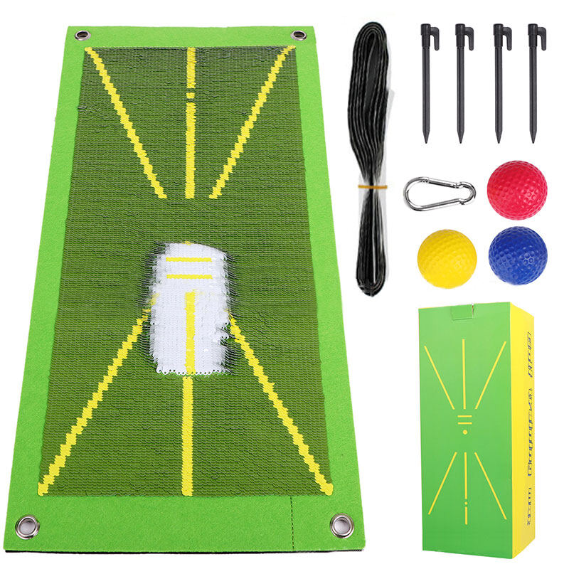 FEDGolf swing track mat Golf swing practice mat Strike mark direction detection