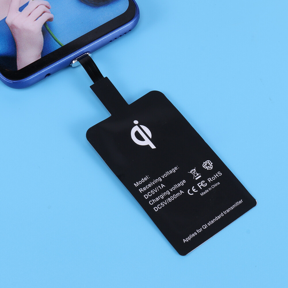 Type C USB-C Qi Wireless Charger Charging Receiver Adapter Pad For Android