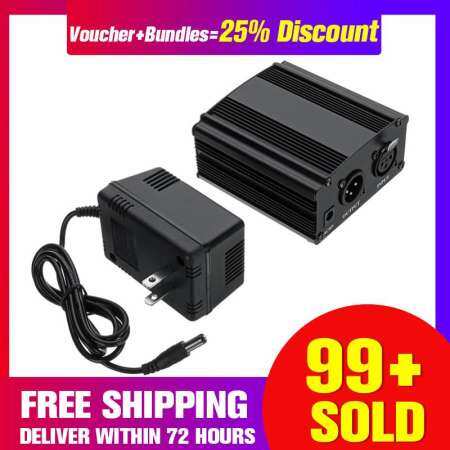 【การจัดส่ง + Super DEAL + จำกัด Offer】48V แหล่งจ่ายไฟพร้อมอะแดปเตอร์สำหรับคอนเดนเซอร์ไมโครโฟน