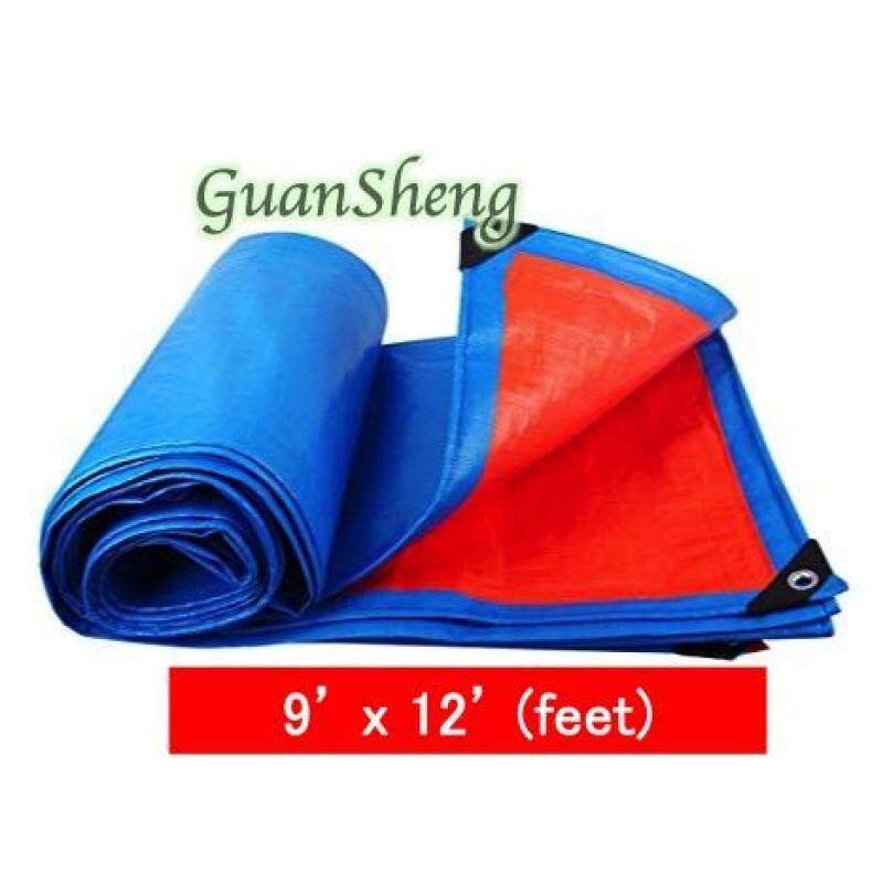 Tarpaulin Sheet Canvas - Blue Orange 9x12/ 12x18/ 20x20/ 18x24