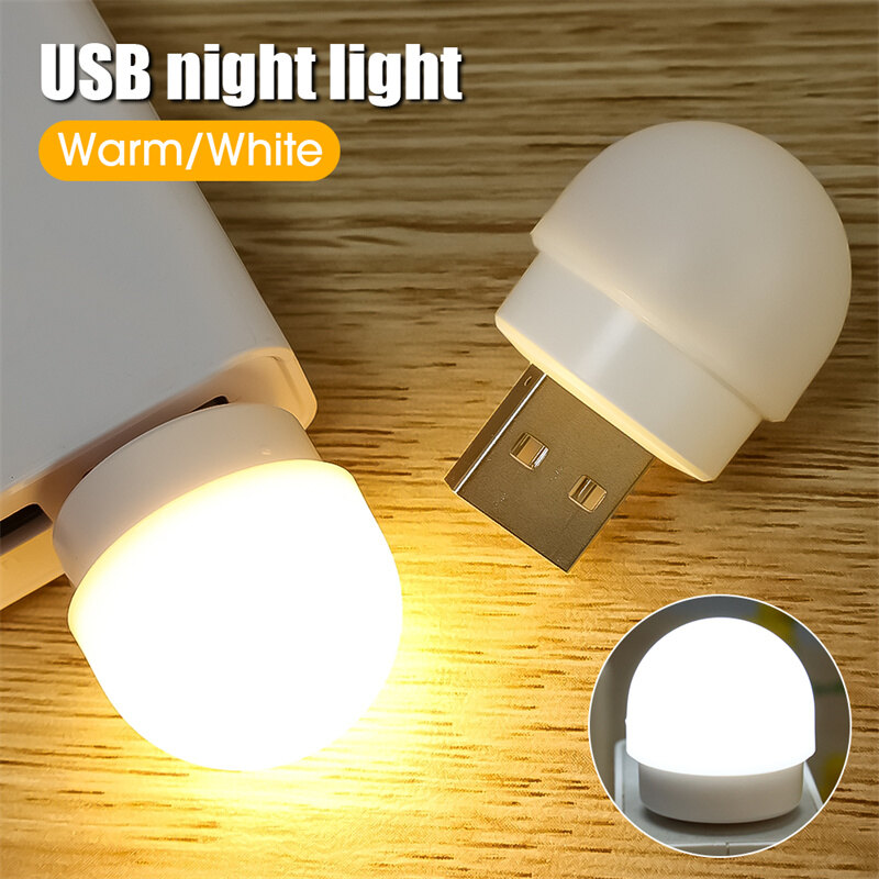 USB Mini đèn ban đêm bảo vệ mắt Đèn LED đọc sách mini Đèn LED Phích cắm USB Đèn ngủ đọc sách ban Đêm ánh sáng
