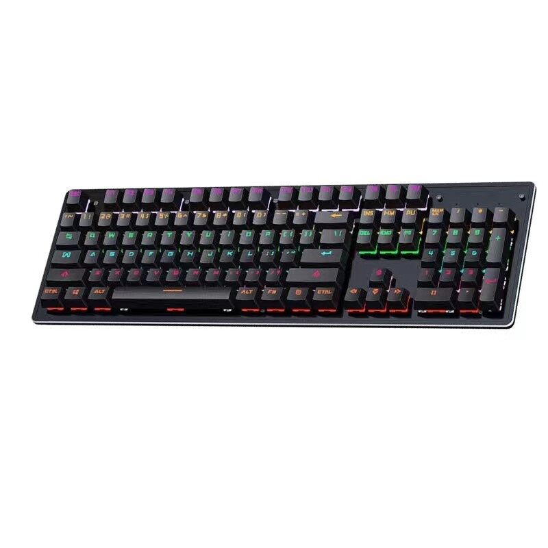 Leaven K880 Real Mechanical Keyboard full size Gaming Ergonomics Design ...