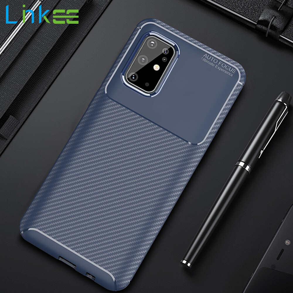 For Samsung Galaxy S20 Plus Ultra Note 20 Phone Case, Soft Silicone Back Cover Shockproof Thick Carbon Fiber TPU Casing