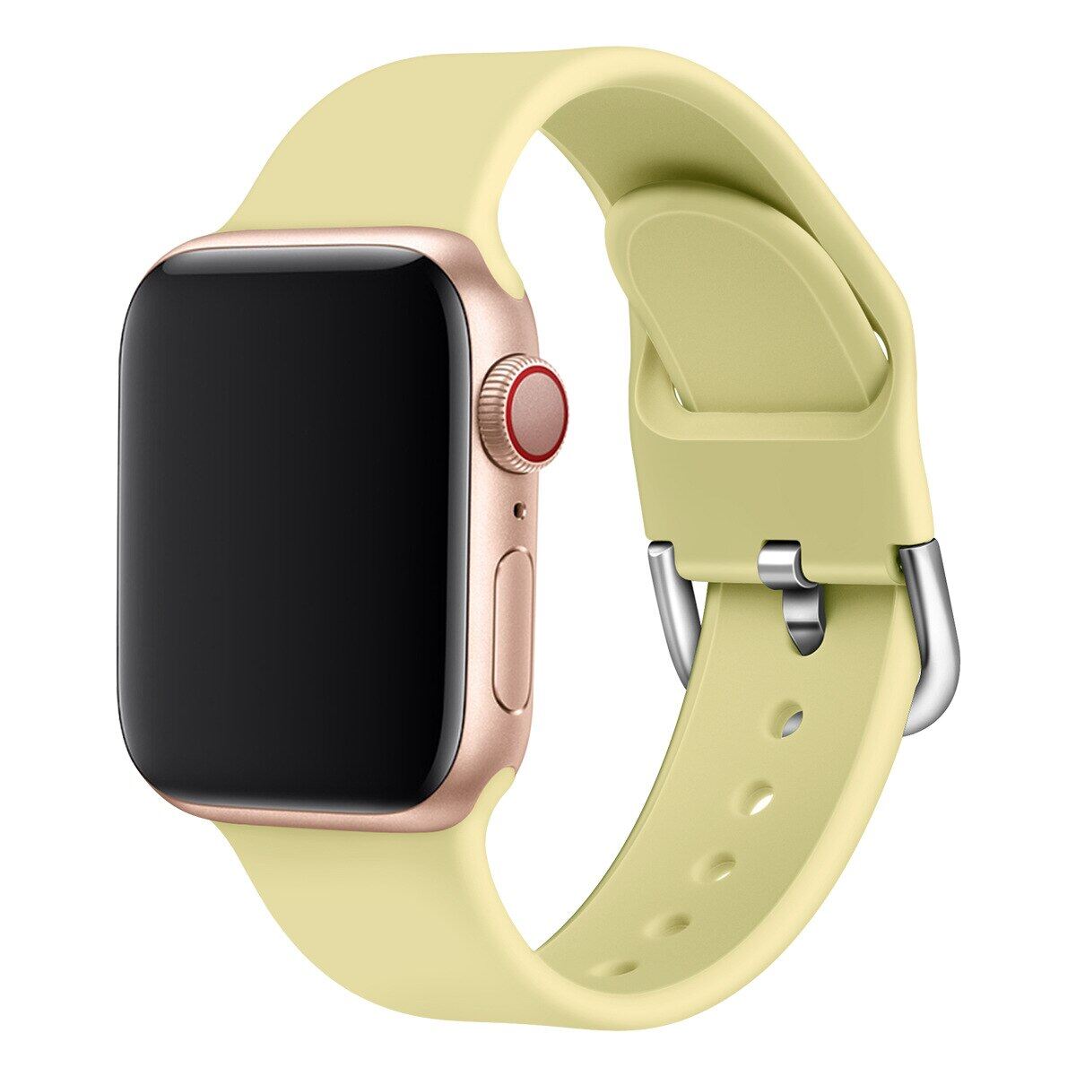 Silicone Strap Compatible with A p ple Watch band 7 6 SE 5 4 bands 41mm 45mm 38mm 42mm Sport Silicone Bracelet correa For i Watch series 6 5 4 44mm 40mm Rubber Watchband