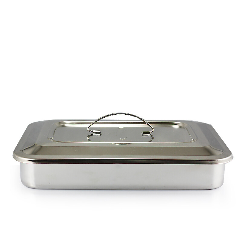 Box Tray Square Plate Cover Thick Stainless Steel  Case
