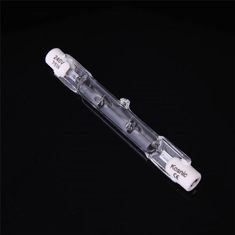 R7s 78mm 75w Halogen Light Iodine Tungsten Lamp Bulb Lighting Fixture Replace Ac 220v-240v Transparent Glass Halogen Bulbs