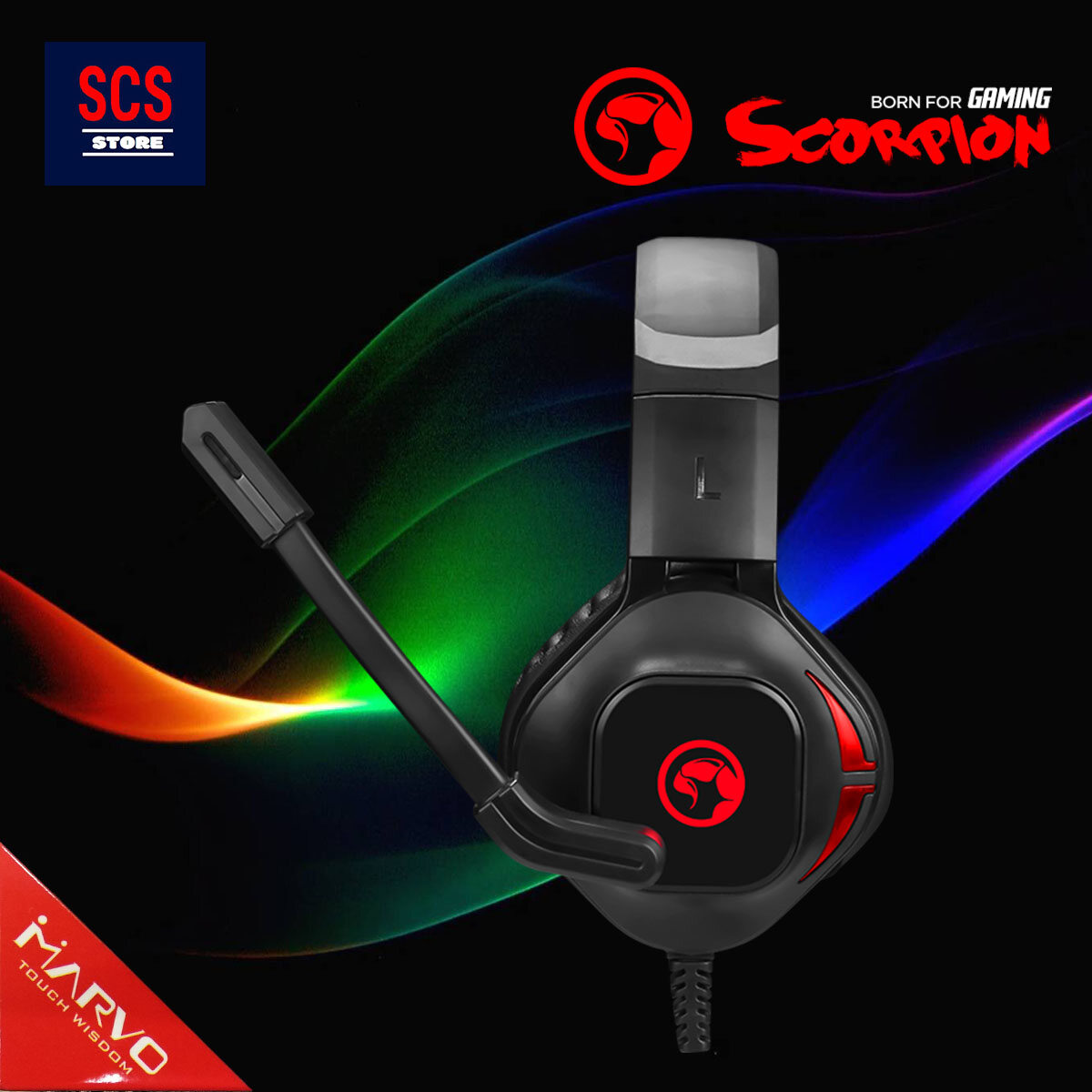 MARVO HG8929 BACKLIGHT JACK USB STEREO GAMING HEADSET Over