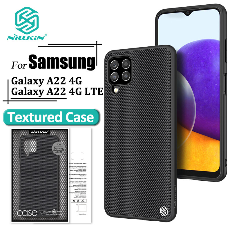 Nillkin Luxury Matte Textured Case for Samsung Galaxy A22 4G / A22 LTE 4G Phone Cases Anti - Pollution TPU + PC Shockproof Durable Non-slip Back Cover
