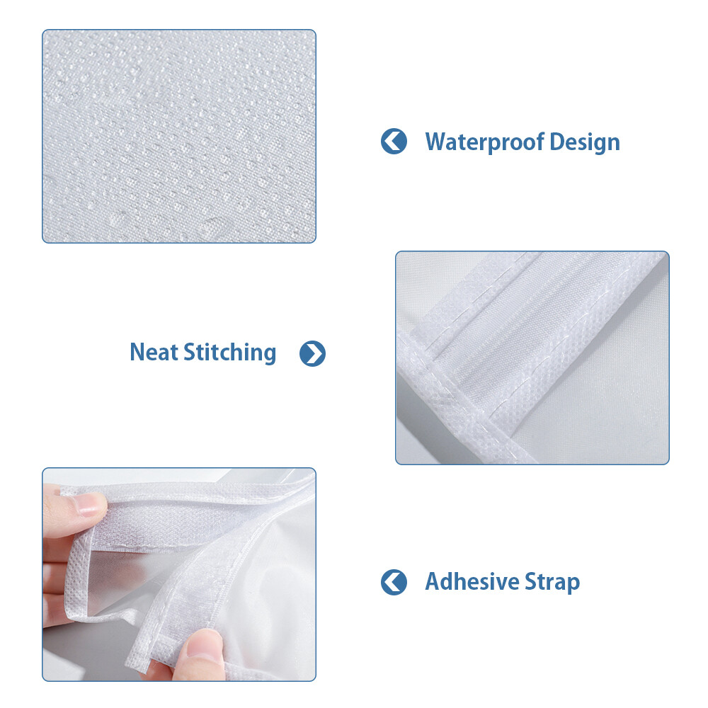 Garment Clothes Cover Protector Hanging Garment Storage Bag Translucent Dustproof Waterproof Hanging Storage Bag for Wardrobe with Full Zipper (50 x 100 x 120cm)