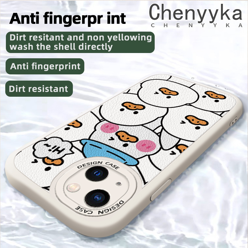 Chenyyka Casing For Xiaomi Redmi Note 9 Note 9s Note 9 Pro Max Xiaomi Poco M2 Pro Case Cartoon Cute Duck Original Shockproof Leather Phone Case Fashion New Design Pattern Soft Silicone Case Full Lens Cover Camera Protection Case