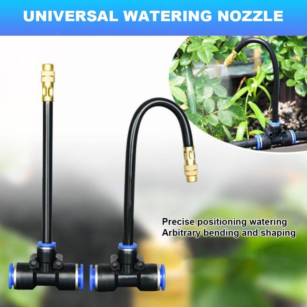 【NEW】 5M/10M Automatic Watering Kit with 20cm Rotating Copper Nozzle Atomizing Sprayer Adjustable Misting System Kit for Garden/Lawn/Agricultural Irrigation